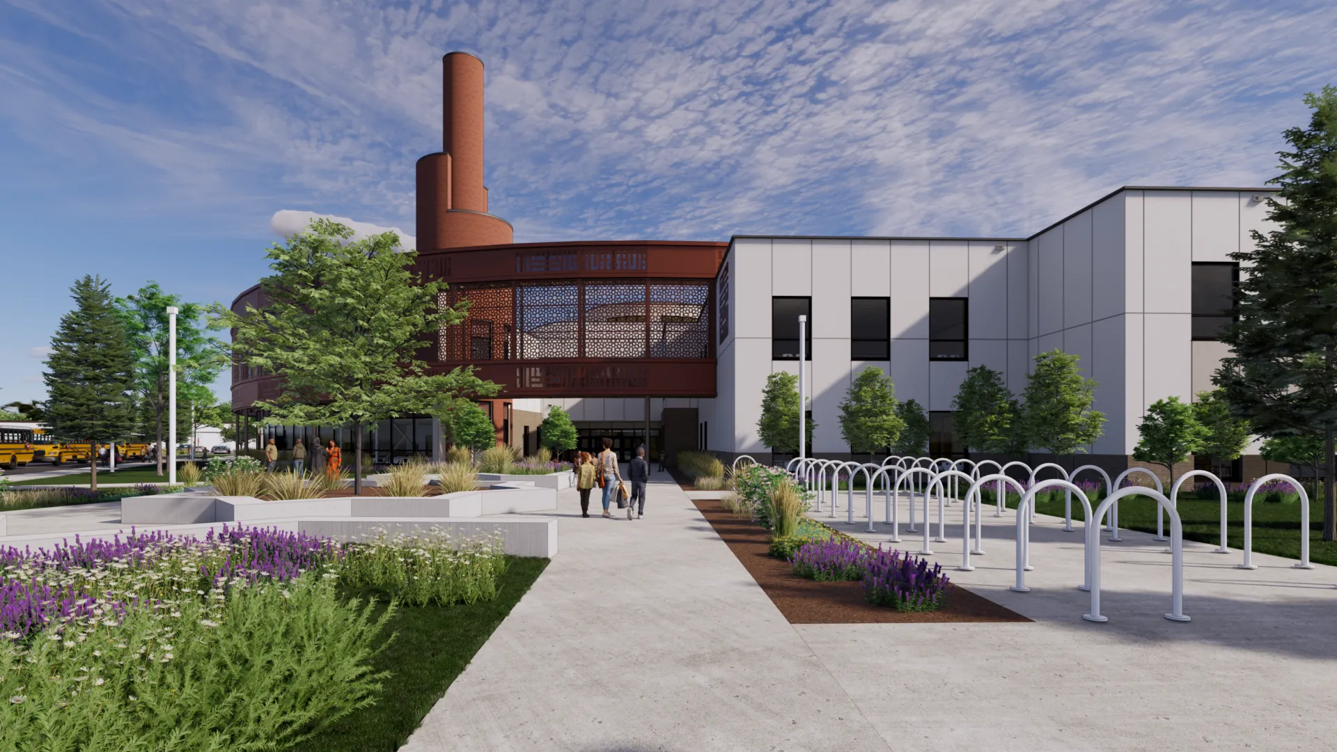 EXTERIOR FRONT ENTRANCE APPROACH