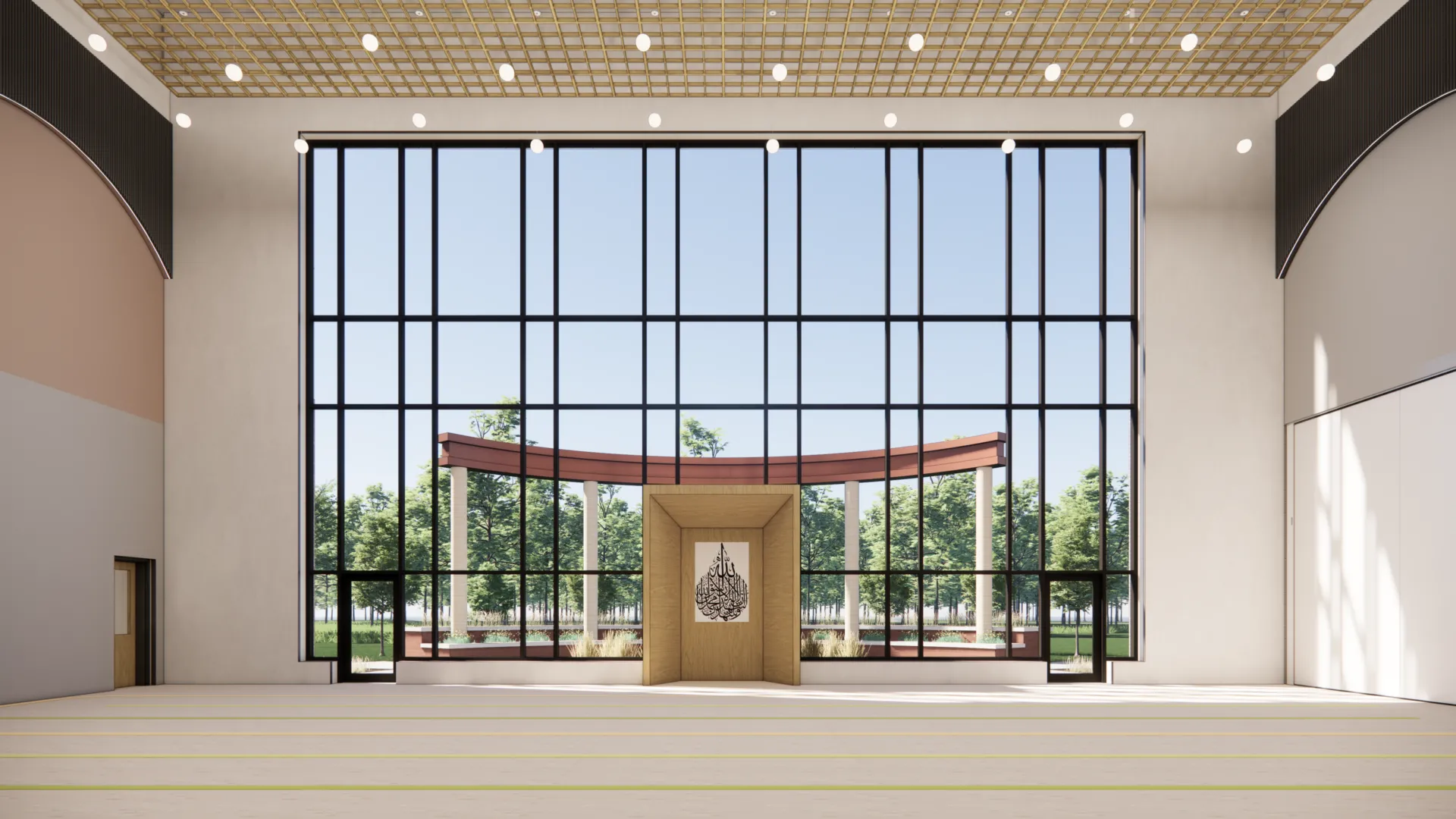 INTERIOR PRAYER HALL MIHRAB