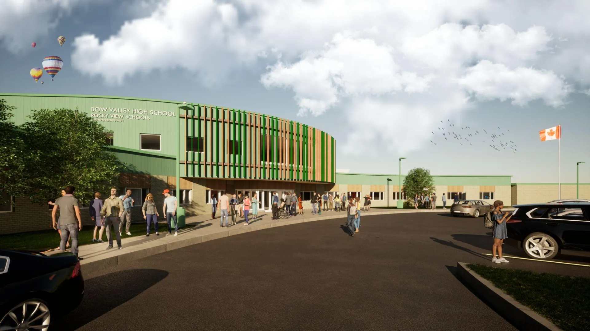 Bow Valley High School Rendering